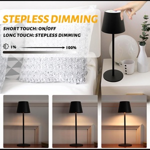 Lampe de table LED moderne de style nordique, lampe de table rechargeable, lampe de nuit intérieure/extérieure, lampes de table - Product Image 2