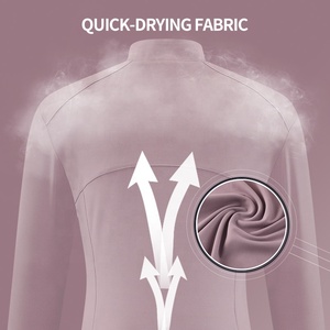 Custom Logo <strong>Printing</strong> 1/4 Zipper Collar <strong>Tshits</strong> for Women Fitness Top Pullover - Product Image 5