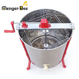 Extracteur de miel manuel Dadant 4 cadres en acier inoxydable de haute qualité avec garantie d'un an, capacité de 18 kg, certifié et facile à utiliser - Product Image 3