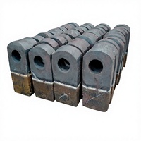 Tête de marteau en acier au manganèse élevé en alliage de chrome, pièces de rechange résistantes à l'usure pour concasseur à percussion, fabrication de sable, marque Mintai, ISO