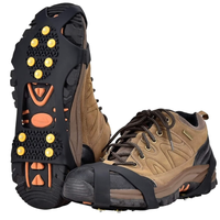 Crampons antidérapants pour chaussures/bottes avec 10 pointes en acier