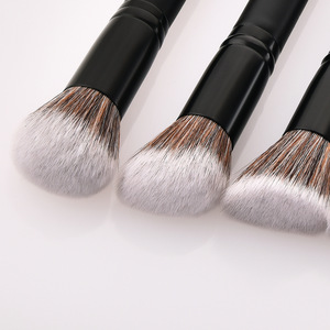 Juego de 8 <span class=keywords><strong>brochas</strong></span> de doble punta con mango negro para contorno, delineador líquido de cejas, sombra de ojos, difuminado de ojos y mejillas, y corrector - Product Image 4