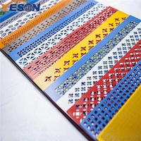 Grille de tôles perforées décalées en aluminium/acier galvanisé à chaud avec services de soudage et de pliage