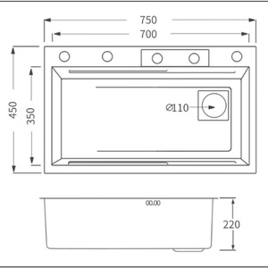 Fregadero de Cocina Inteligente de Acero Inoxidable 304 con Nanotecnología Antiarañazos, Doble Tazón Cuadrado, Cascada, Multifuncional, con Portacuchillos - Product Image 2