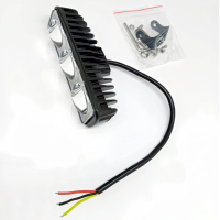 Feu de signalisation LED clignotant pour chariot élévateur, 18W, bleu/rouge, IP67, haute luminosité, DC10-80V, lumière latérale de zone, clignotant ou constant, deux modes