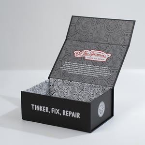 Caja de papel plegable de primera calidad Lipack, cajas rígidas de forma cuadrada impresas con logotipo personalizado - Product Image 1