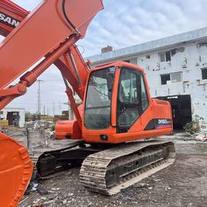 Excavatrice sur chenilles Doosan Dx150 de 15 tonnes, modèle 2021, avec moteur et boîte de vitesses importés, pompe à roulement PLC, peinture d'origine, en vente - Product Image 2
