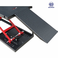 Plataforma Elevadora Hidráulica Eléctrica para Motocicletas de 300 kg, Tipo Tijera, Color Rojo, con Certificación CE, en Oferta