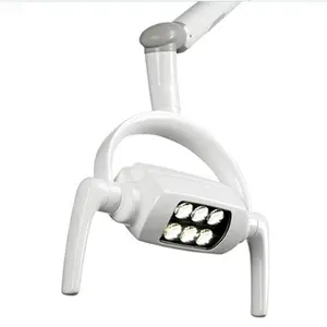 6LED 치과 구강 센서 라이트 치아 수술 천장 램프 렌즈 천장 장착형 치과 의자 구강 조명 유도 램프