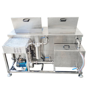 Dos tanques 61L Máquina limpiadora ultrasónica industrial portátil automatizada Gafas de joyería Industrias médicas Eléctricas - Product Image 4