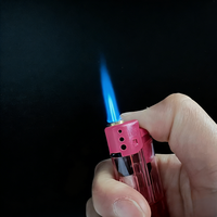 Briquet à gaz jetable en plastique coupe-vent de haute qualité avec logo personnalisé pour fumeurs