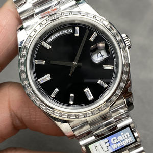 High Quality 22mm Men's Stainless Steel Automatic Business Watch Sapphire <b>Crystal</b> <b>Mirror</b> Date Display Pointer Mechanical - Product Image 6