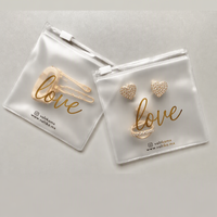Sacs Cadeaux Ziplock en Gros Pochette à Bijoux Collier Bracelet Transparente Petite Sacoche à Fermeture Éclair en PVC Logo Personnalisé pour Bijoux