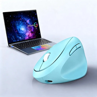 Souris sans fil verticale ergonomique en forme d'œuf avec capteur optique, recharge USB, double mode, silencieuse, pour le bureau