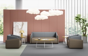 Armario alto <span class=keywords><strong>de</strong></span> oficina I Cloud, gabinete <span class=keywords><strong>de</strong></span> <span class=keywords><strong>almacenamiento</strong></span> alto con chapa <span class=keywords><strong>de</strong></span> madera y panel MFC <span class=keywords><strong>de</strong></span> grado E0, patas metálicas con recubrimiento <span class=keywords><strong>en</strong></span> polvo y deslizadores. - Product Image 4