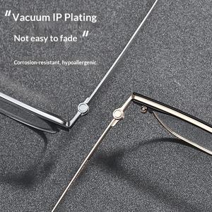 Lunettes de vue classiques pour homme, style affaires, monture quadrilatère, verres en résine, large monture intégrale, vente en gros d'usine - Product Image 3