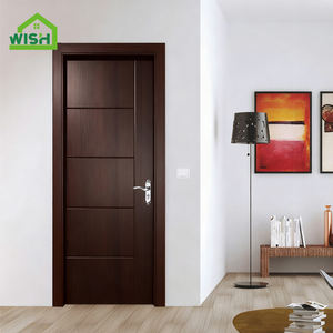 باب خشبي داخلي بتصميمات بسيطة، أبواب غرف داخلية مستوية لغرفة النوم، باب سادة بمفصلات للشقق، أبواب لوحية داخلية من خشب Mdf - Product Image 2