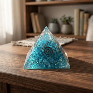 Pirámides de Orgón Turquesa al por Mayor, Artesanías de Piedras Preciosas, Regalo Inspirador de Reiki y Budismo, Pirámide de Energía para Meditación y Feng Shui, Amuleto - Product Image 2