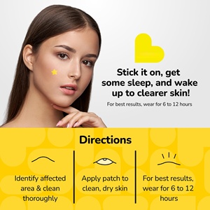 Custom 4/6/9/12 Patches Colorful Yellow Stars Hearts Flowers Acne Hydrocolloid Pimple Patches <b>Mirror</b> Box With Your Logo - Product Image 2