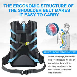 Custom Portable Waterproof Outdoor Hiking <b>Backpack</b> <b>Foldable</b> Design Lightweight Recquet Sport Bags Rucksack - Product Image 2