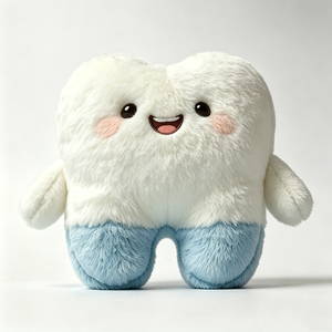 Personaliza tu adorable peluche de diente, peluche de diente suave, juguete de peluche dental adorable - Product Image 3