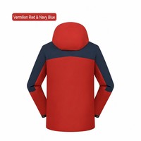 Veste imperméable pour homme T900 en tissu Hardshell 10000 mm avec doublure amovible, veste de ski 3 en 1 avec fermeture éclair YKK