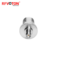Adaptateur RF coaxial en laiton 50 ohms, connecteur femelle N type à prise murale avec écrou vers connecteur femelle SMA, bornes de câblage