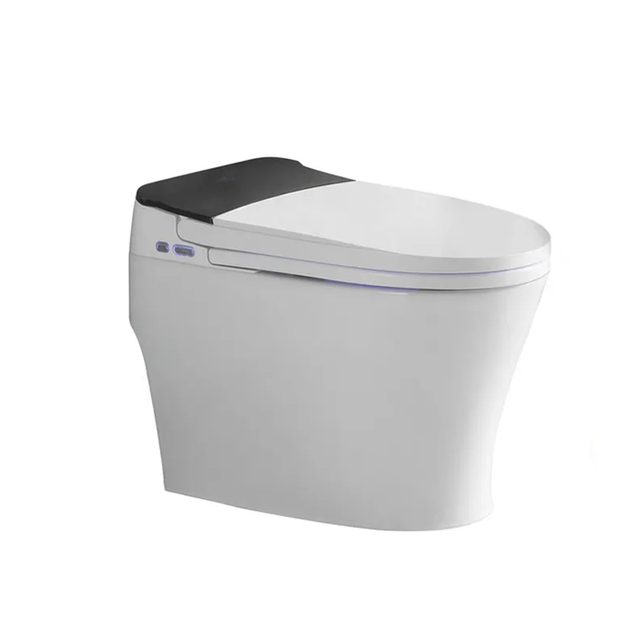 Bathroom One Piece Intelligent Smart Toilet Bowl Luxury Sensor Electric Automatic Flush WC Bidet Ceramic Floor P-Trap Included