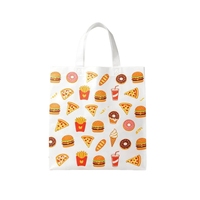 Sac alimentaire non tissé laminé avec logo personnalisé, sac promotionnel pour supermarché
