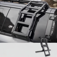Accessoires de voiture tout-terrain robustes, pièces modifiées, paire d'échelles de toit avec sac de rangement latéral, compatible Land Rover Defender