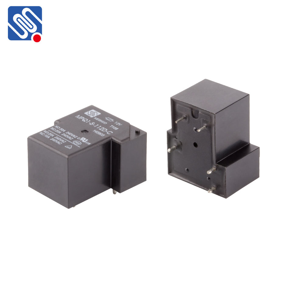 Meishuo MPQ1-S-112D-C-6 Sealed 12v 30a 5pin 6pin 10a 240v Sensitive Relay with 6 Terminal