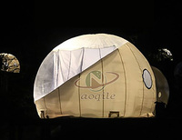Tente gonflable transparente de bulle de maison de camping de dôme de visionnement d'hôtel de station de vacances