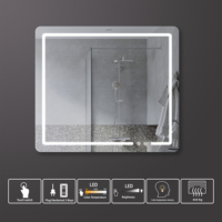 Miroir à Led intelligent avec écran tactile, vente en gros,