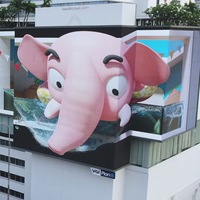Module d'écran vidéo LED publicitaire 3D à vision directe pour extérieur, haute fréquence de rafraîchissement, P2.5 P3 P4 P5 P6 P6.667 P8 P10