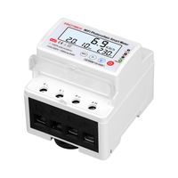 Compteur intelligent bidirectionnel DDS6619-WIFI PV 4P monophasé 100A réglable avec minuterie, contrôle à distance, protection VA pour solaire/réseau
