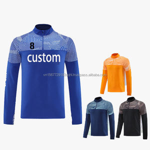 Camiseta Deportiva de Manga Larga con Media Cremallera, Estampada, de Secado Rápido, Transpirable, Anti-UV, para Fútbol, Personalizable, Venta al Por Mayor - Product Image 5