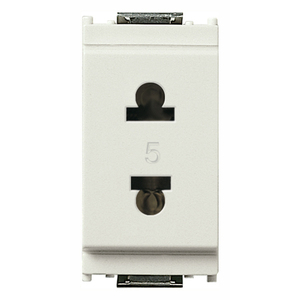 ปลั๊กไฟ 2 ขา 15 แอมป์ แบบ USA EU ขนาด 4.8 มม. สีขาว - Product Image 1