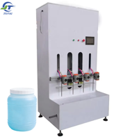 Remplisseuses de bouteilles en plastique corrosives acides semi-automatiques pour détergent liquide chimique de blanchiment pour bouteilles en plastique