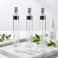 Vente en gros usine : Seringue préremplie en verre borosilicate de 10 ml avec embout Luer Lock et mesures imprimées pour l'emballage d'huiles essentielles et de liquides