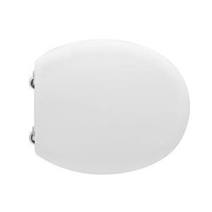 Siège de WC pour Catalano Velis 50, forme blanche, charnières d'expansion en C, longueur 50,5 cm, rond, fermeture amortie, plastique, salle de bain - Product Image 1