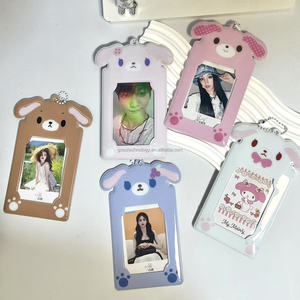 GOSS Kpop Creative New Korean <span class=keywords><strong>Card</strong></span> Holder Style <span class=keywords><strong>Clip</strong></span> de tarjeta de PVC de 3 pulgadas para álbumes de fotos de celebridades coreanas para Kpop Fans Gift 2026 - Product Image 1