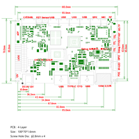 YF-012I Placa Base de Desarrollo Android con Solución Rockchip Allwinner A133 Todo en Uno