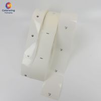 Rouleaux d'étiquettes adhésives pelables mates en PP avec languette d'ouverture, étiquettes de bordure durables et écologiques pour lingettes cosmétiques, autocollants pour couvercles de lingettes pour bébés