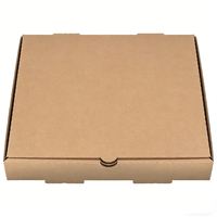 Boîtes à pizza en carton ondulé kraft imprimées sur mesure, vente en gros, qualité alimentaire, logo personnalisé, taille sur mesure pour restaurants, traiteurs et services de livraison à emporter