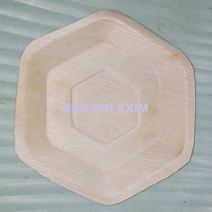 จานและจานลายใบไม้อาริก้าแบบใช้แล้วทิ้งเป็นมิตรกับสิ่งแวดล้อมสำหรับงานปาร์ตี้ - Product Image 4