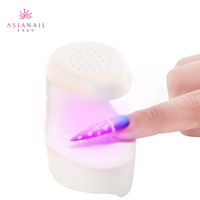 Asinail Mini lampe à ongles portable pratique kit de jeu d'ongles avec lampe uv kit de jeu d'ongles avec lampe uv