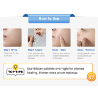 Hydrocolloïde bouton couverture points Invisible absorbant étanche Spot guérison autocollants réparation de la peau défaut soin visage acné Patch