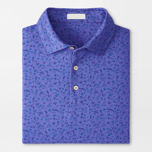 เสื้อโปโลแบบระเหิดผ้าโพลีเอสเตอร์ผ้าสแปนเด็กซ์บางพอดีตัวแห้งเร็วเสื้อกอล์ฟปักโลโก้หรูหรา - Product Image 2