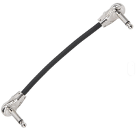 Neues Produkt, heiß begehrt: 6,35 mm (1/4 Zoll) rechtwinkliges Gitarren-Patchkabel, plattiert, für elektrische Mikrofone, Verstärker und Lautsprecher.