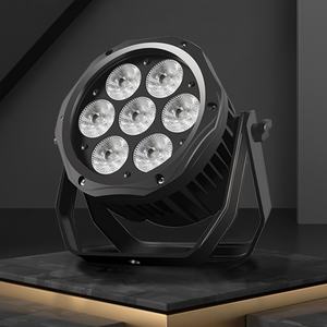 Mini Lámpara Par Profesional de 7x18w RGBWA IP65, Resistente al Agua para Exteriores, DMX LED - Product Image 1